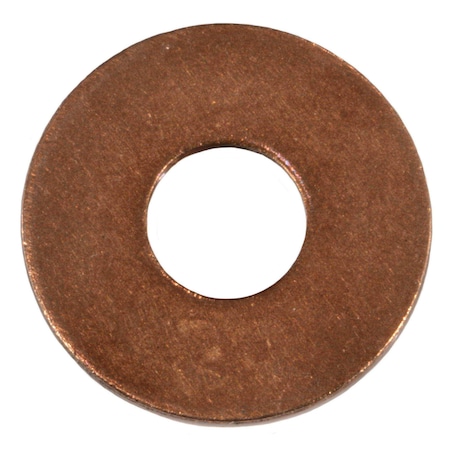 Midwest Fastener Flat Washer, For Screw Size 1/4" , Silicon Bronze 8 PK 39985